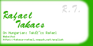 rafael takacs business card